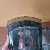 Pair of smoked glass wall lights - Veca editions, Fontana Arte - Design 1970