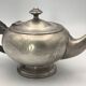 Antique teapot in silver-plated metal with ercuis goldsmith hallmarks