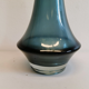 Petrolium blue vase, numbered with diamond pen, from Finnish Rimini Lassi