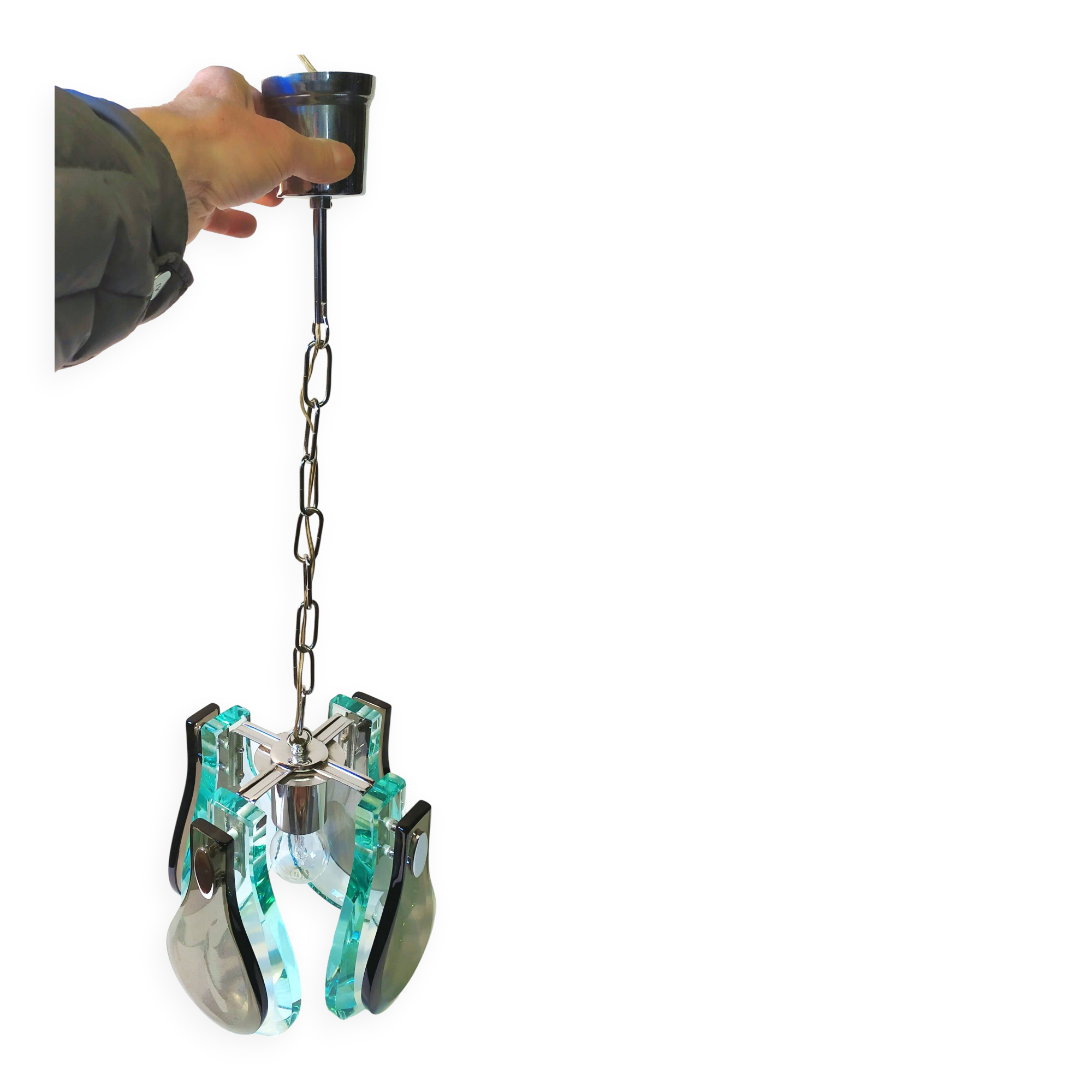 Modern vintage Italian suspension, 1970.