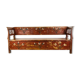 Antique painted wooden valve bench