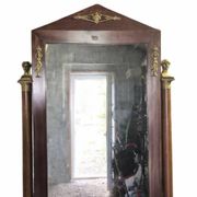 miroir sur pied en  acajou style empire