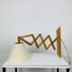 60s accordion wall light, pine