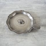 Old fleur de lys ashtray in pewter