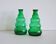 Edvin Ollers Green Glass Vases, Limmareds Glasbruk, Sweden, 1940s