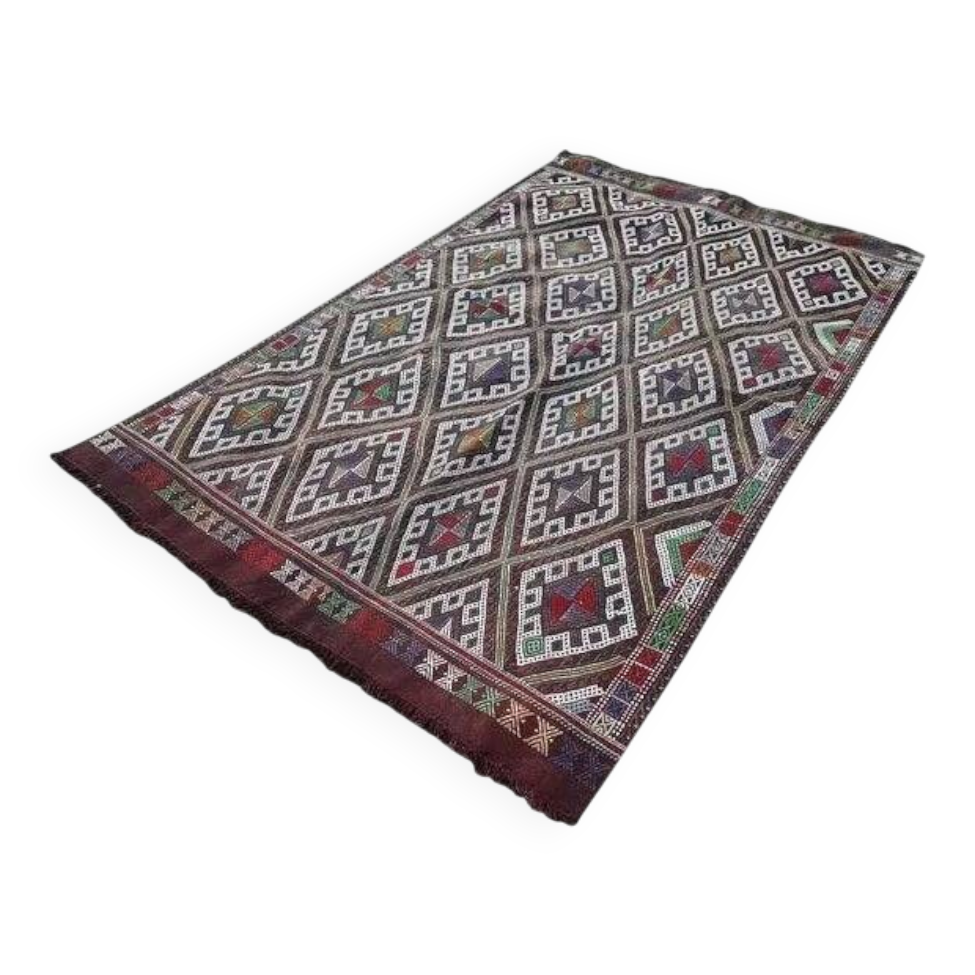 Kilim turc vintage tissé main 160x260 cm