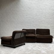 3 amantas in brown corduroy by Mario Belinni for B&B Italia