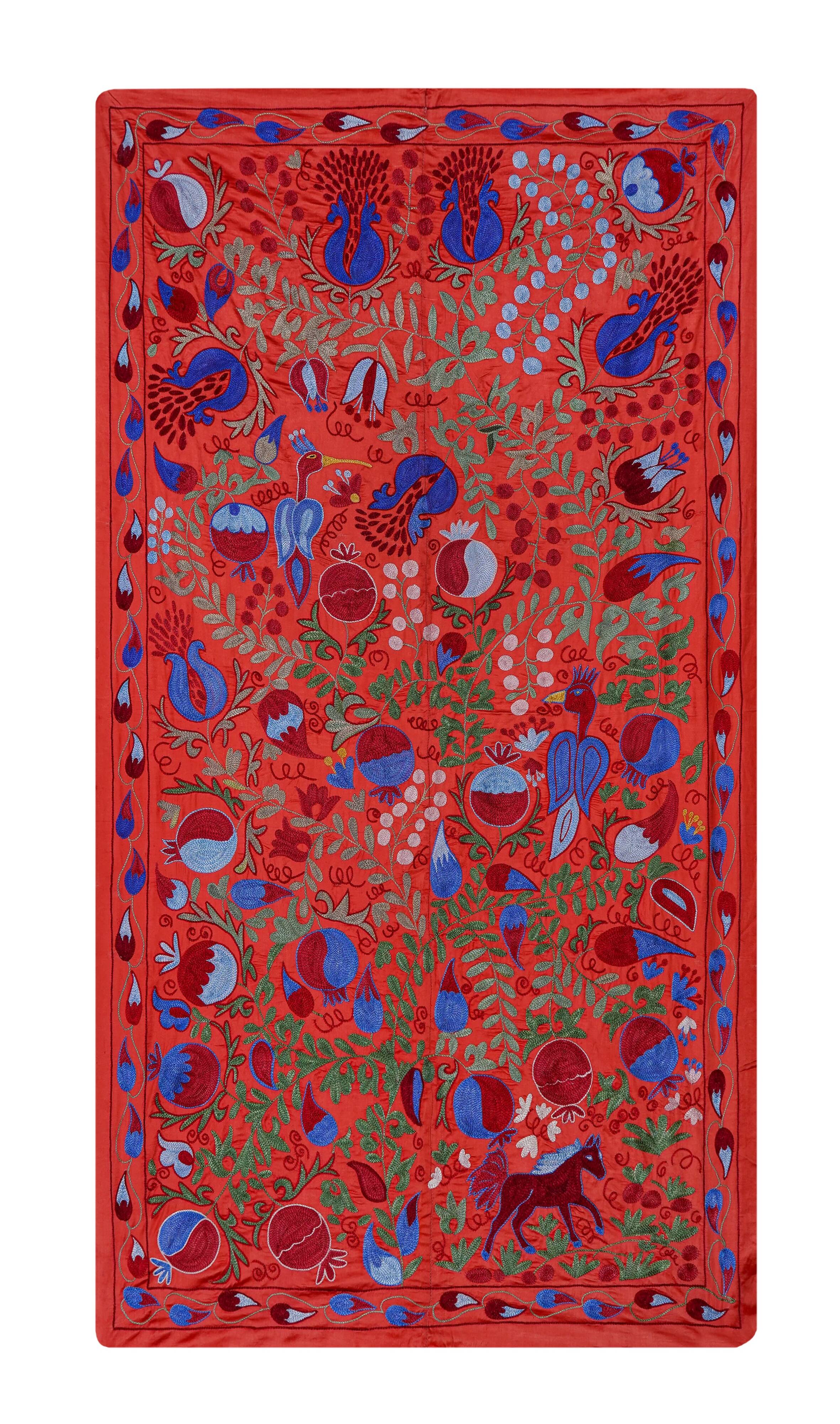 Hand-knotted rug, vintage Turkish rug 103x187 cm