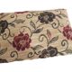 Foot Rest Stool Upholstered Floral Velvet Fabric With Drawer Vintage Deco