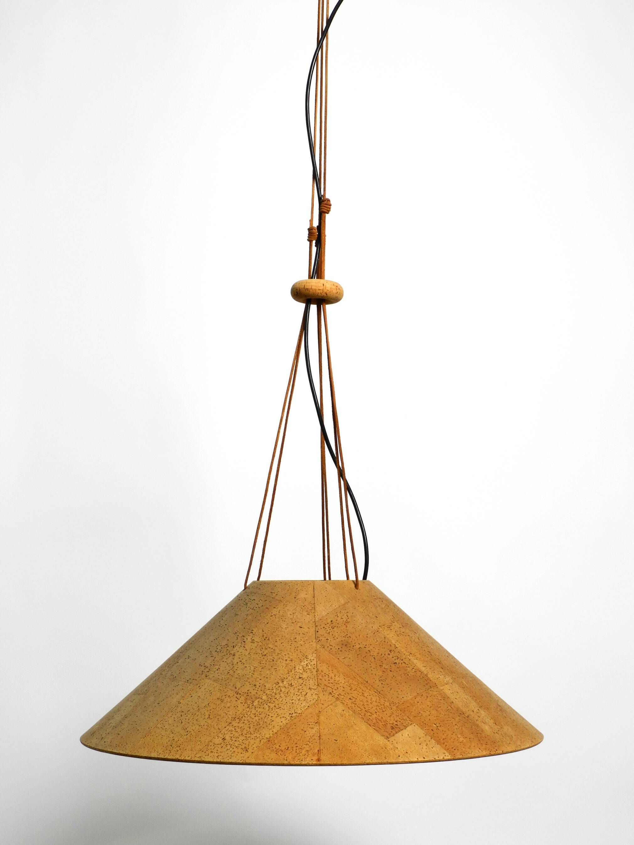 1970s cork ceiling lamp by M-Design | by Willhelm Zanoth and Ingo Maurer