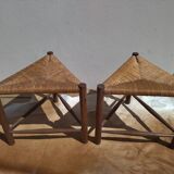 Pair of mulched stools