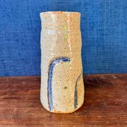 Beautiful glazed stoneware vase by the ceramist Jean Tessier. Late 20th century.