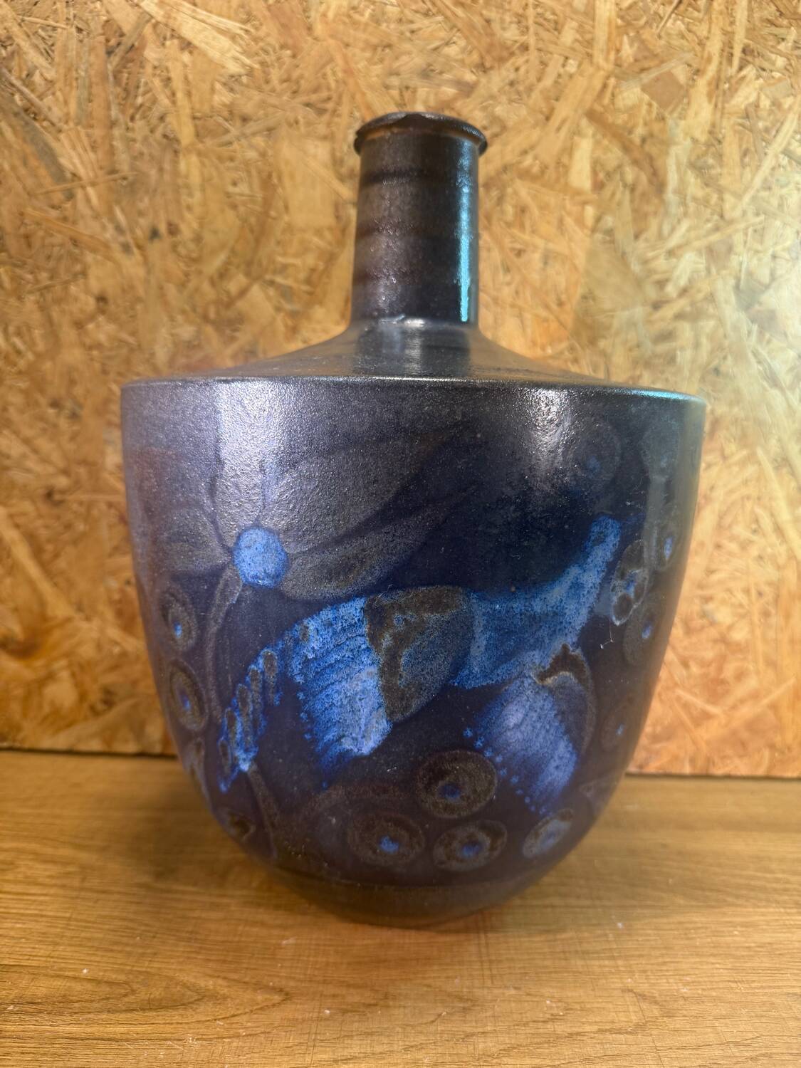 Vase en grès décoré Primavera & Marguerite Lehmann-Gustalla – Oiseau s
