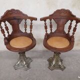 Pair of Captain's Armchairs