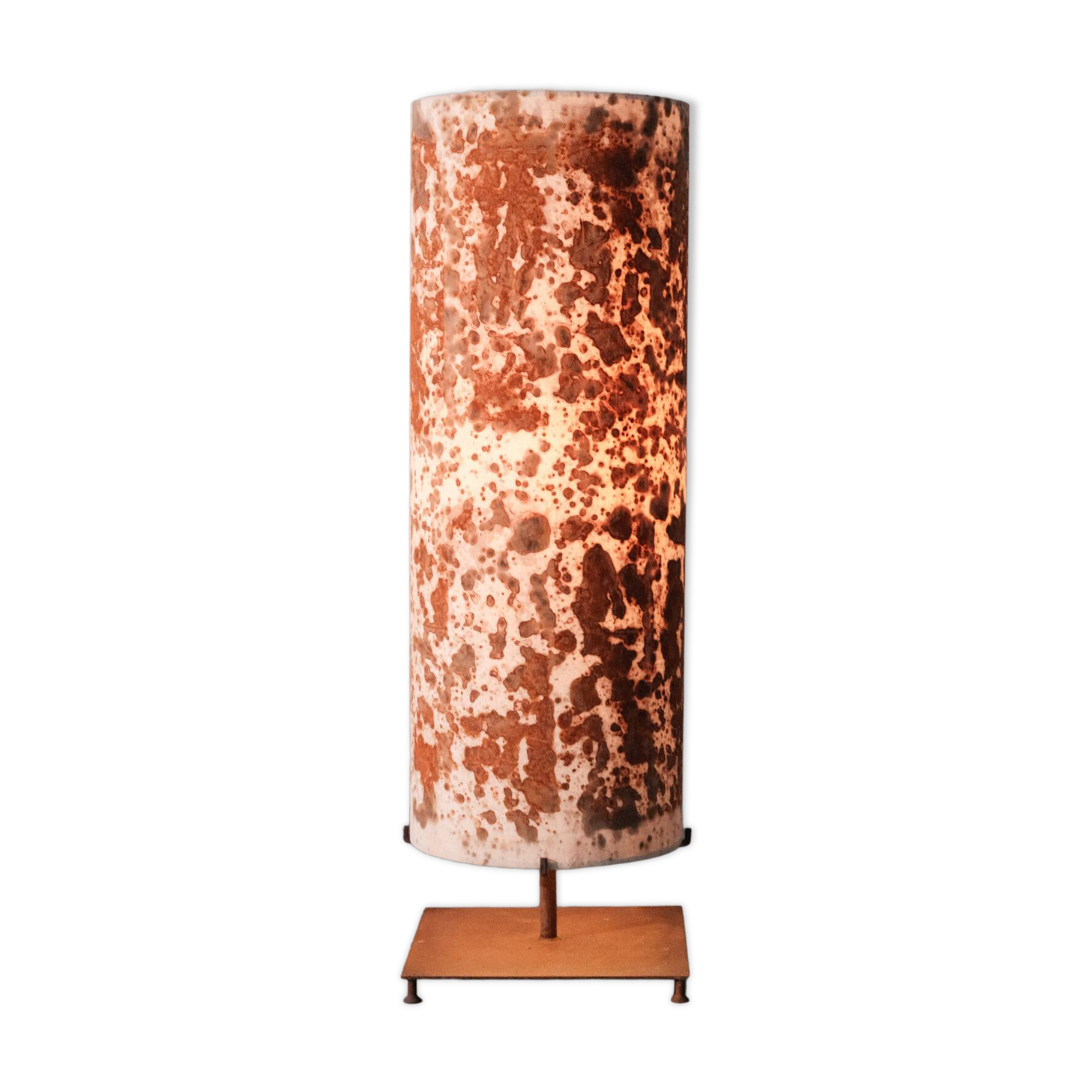 Floor lamp with rusty tones (M)