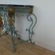 Magnificent Louis XV style iron and marble console
