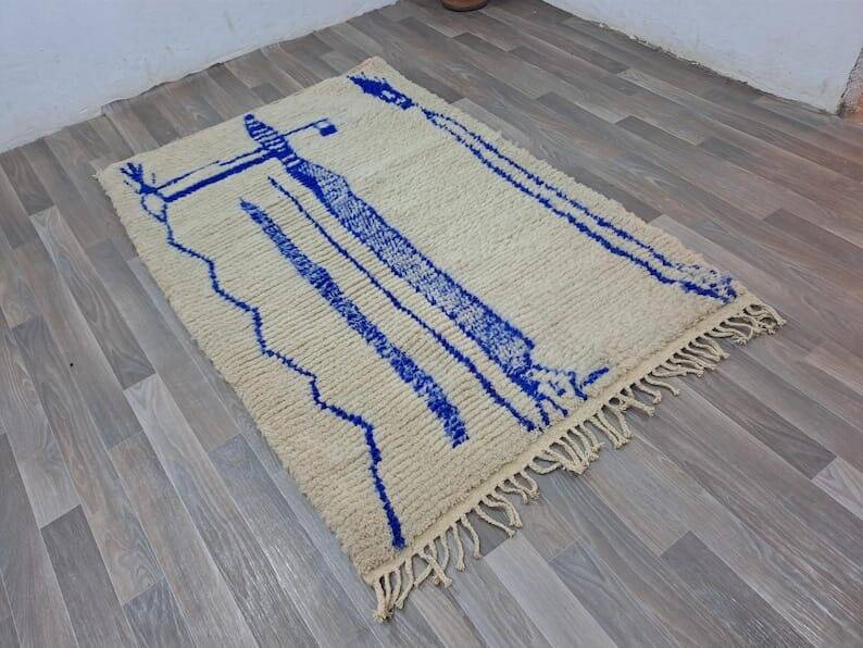 Handmade Moroccan Berber rug size 150 x 250 cm