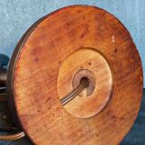 Art-deco lamp foot in solid wood turned 40s