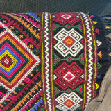 Old anatolian rug for sofa