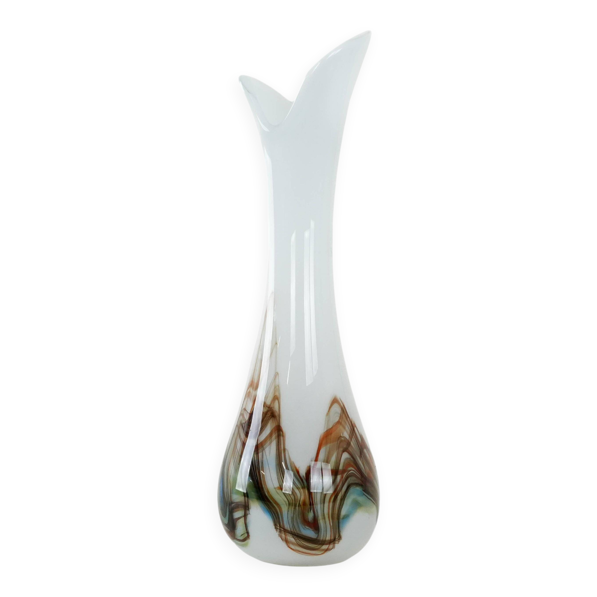 Glass vase, Danish design, 1970s, production: Denmark