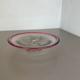 German 2,2kg Glass Bowl by Karl Wiedmann for WMF, 1960s Baushaus Art Deco