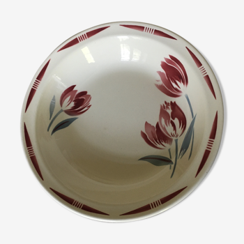 Round hollow dish in earthenware