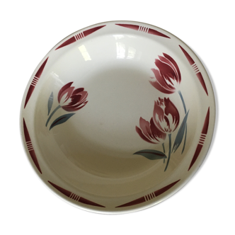 Round hollow dish in earthenware