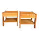 Vintage Simat bedside tables in elm – 1970