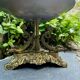 Large fruit bowl in solid brass Neo-Renaissance