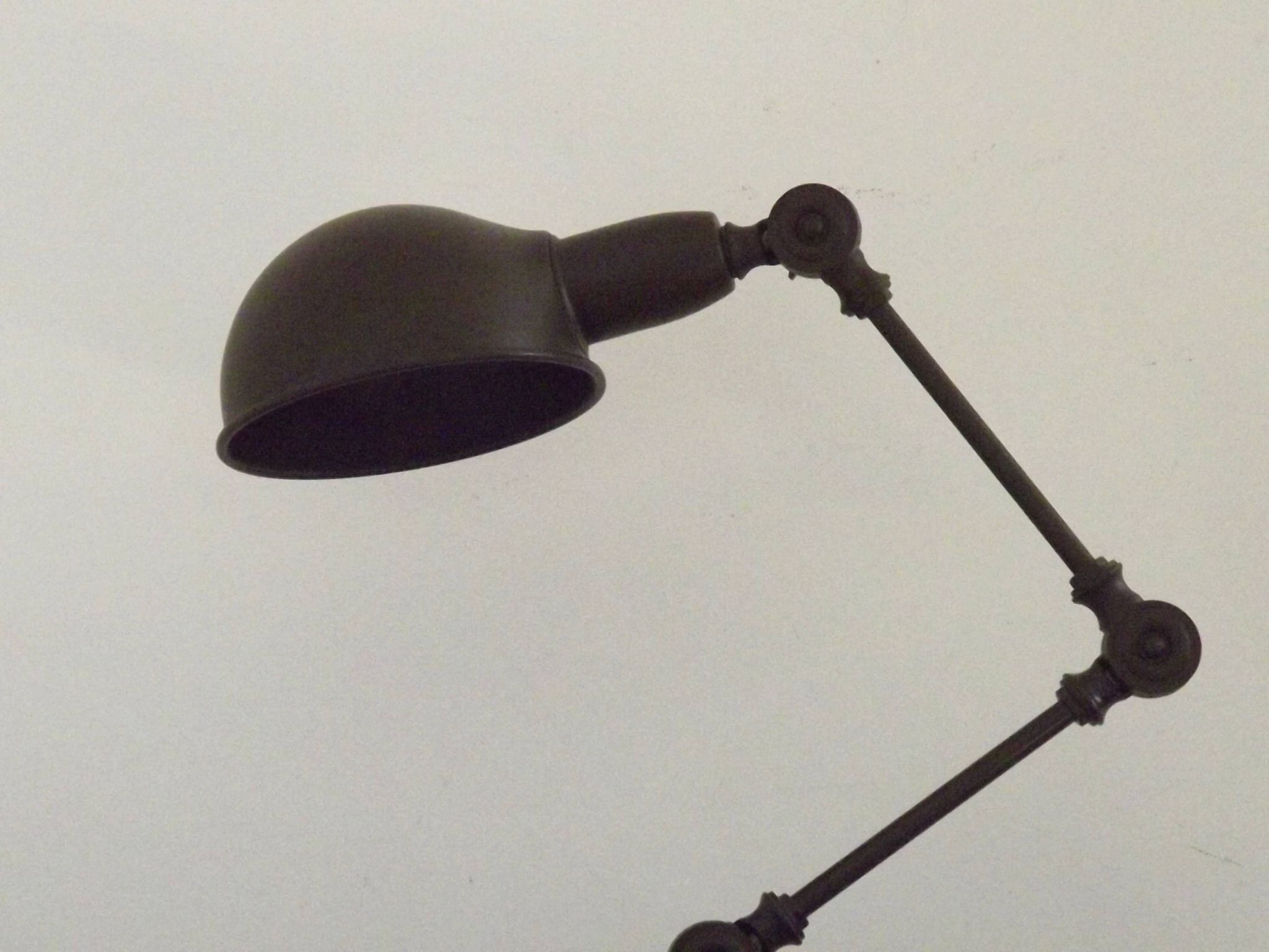 French Vintage Retro Anglepoise Adjustable Desk Lamp In Olive Green Metal 4946