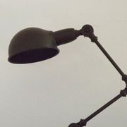 French Vintage Retro Anglepoise Adjustable Desk Lamp In Olive Green Metal 4946