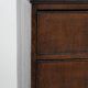 Antique English oak commode dating from the late 18th century.