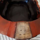 Stool Chinese pedestal table old red lacquer