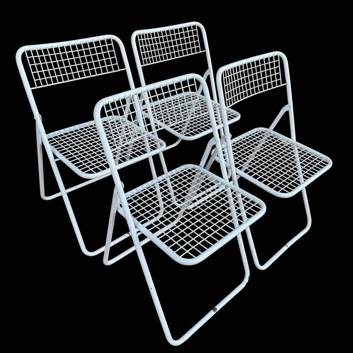 Ted Net Folding Chairs by Niels Gammelgaard for IKEA, 1970s, Set of
