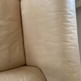 Sofa 2 places light leather DeSede