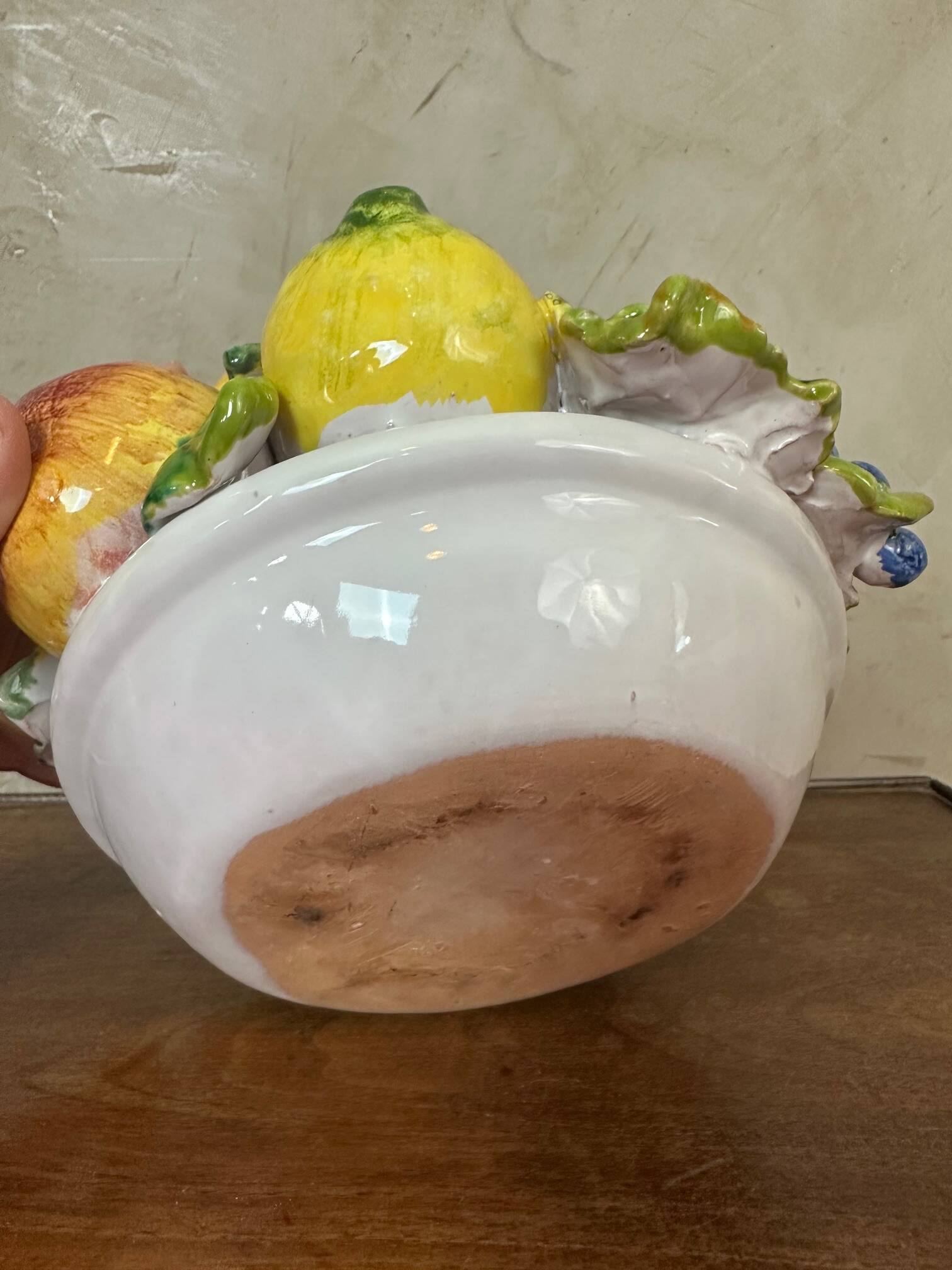 Ceramic fruit basket