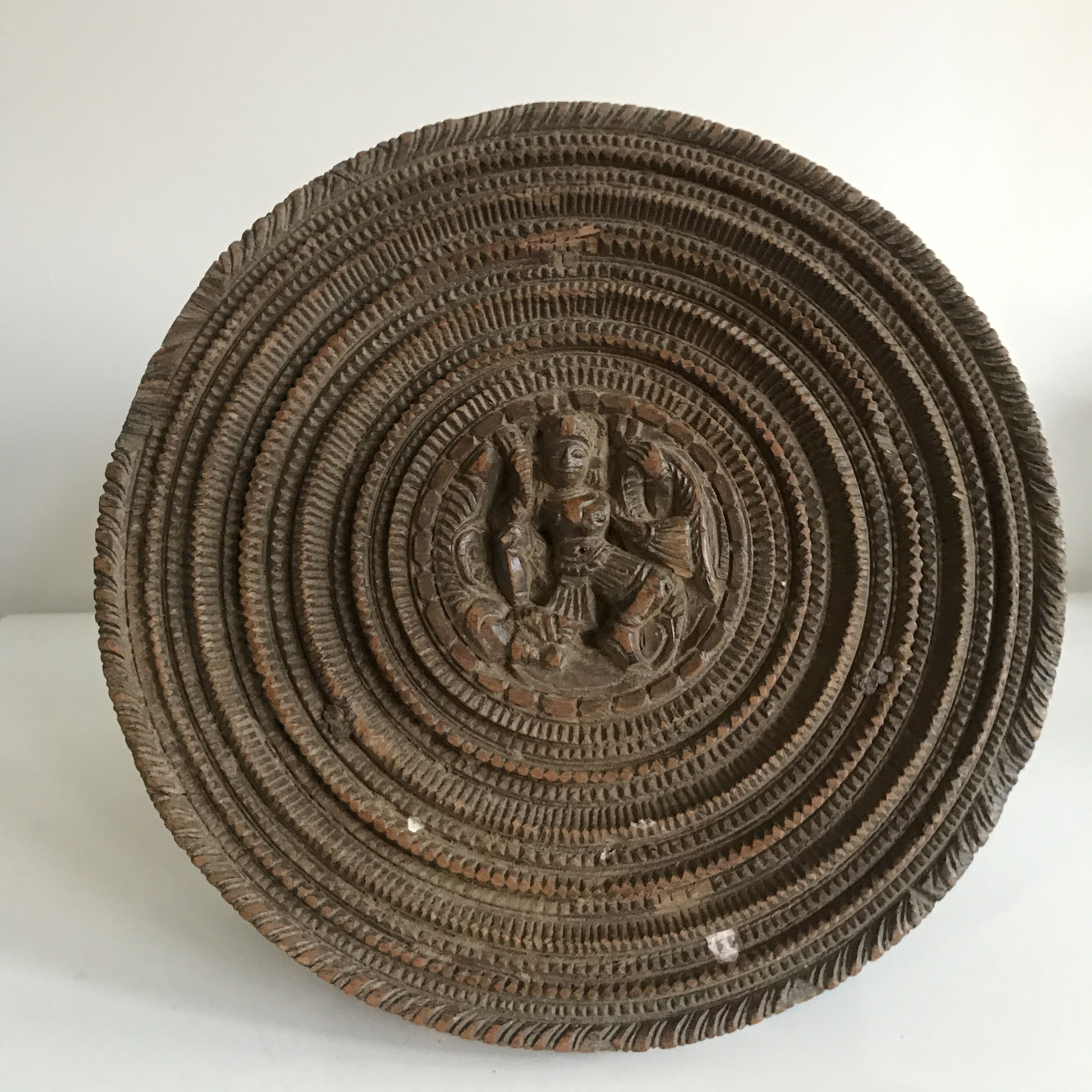 Stool or carved wooden harness of a popular Asian art dancer