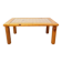 Vintage modernist coffee table in pine and glass from the 70s and 80s.