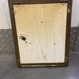 Ceramic wall mirror with herbarium decor circa 1960