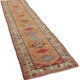 Handmade one-of-a-kind oriental beige runner rug 87 cm x 360 cm