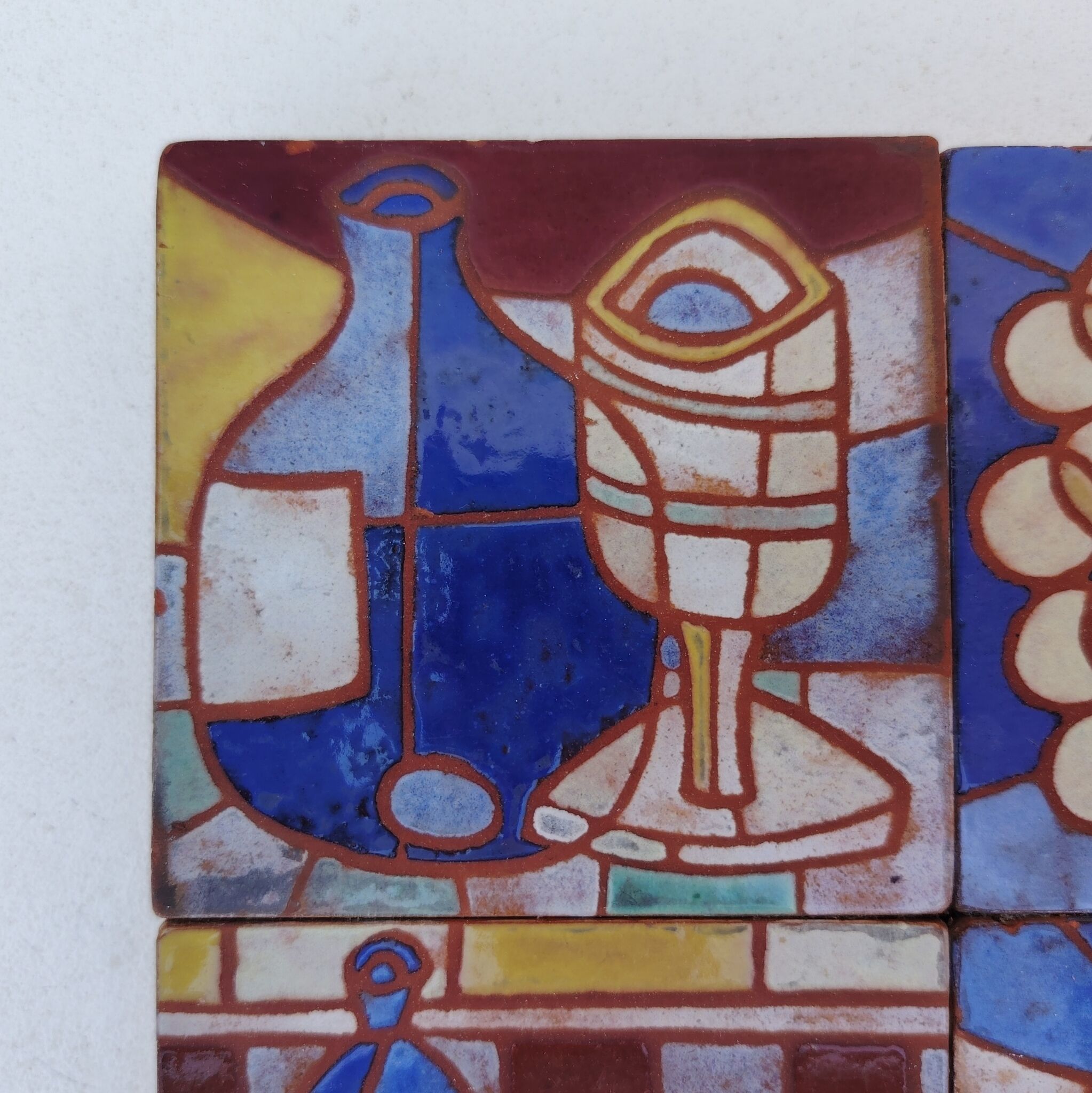 Ceramic trivet, Dominique Baudart, vintage