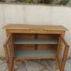 Art Deco sideboard in wood, with 2 glass doors.