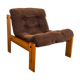 Scandinavian driver armchair in pine 70s
