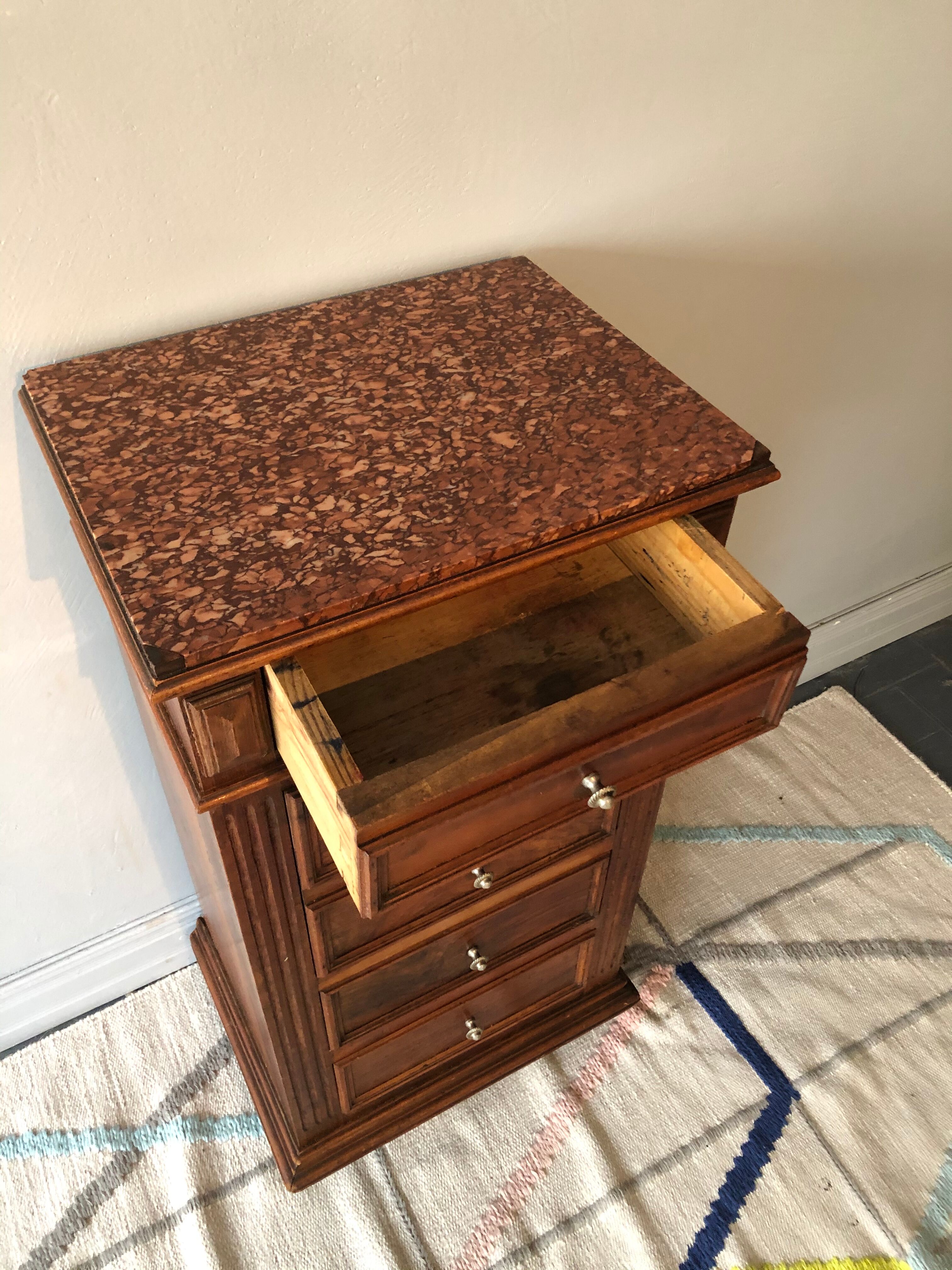 Old bedside table