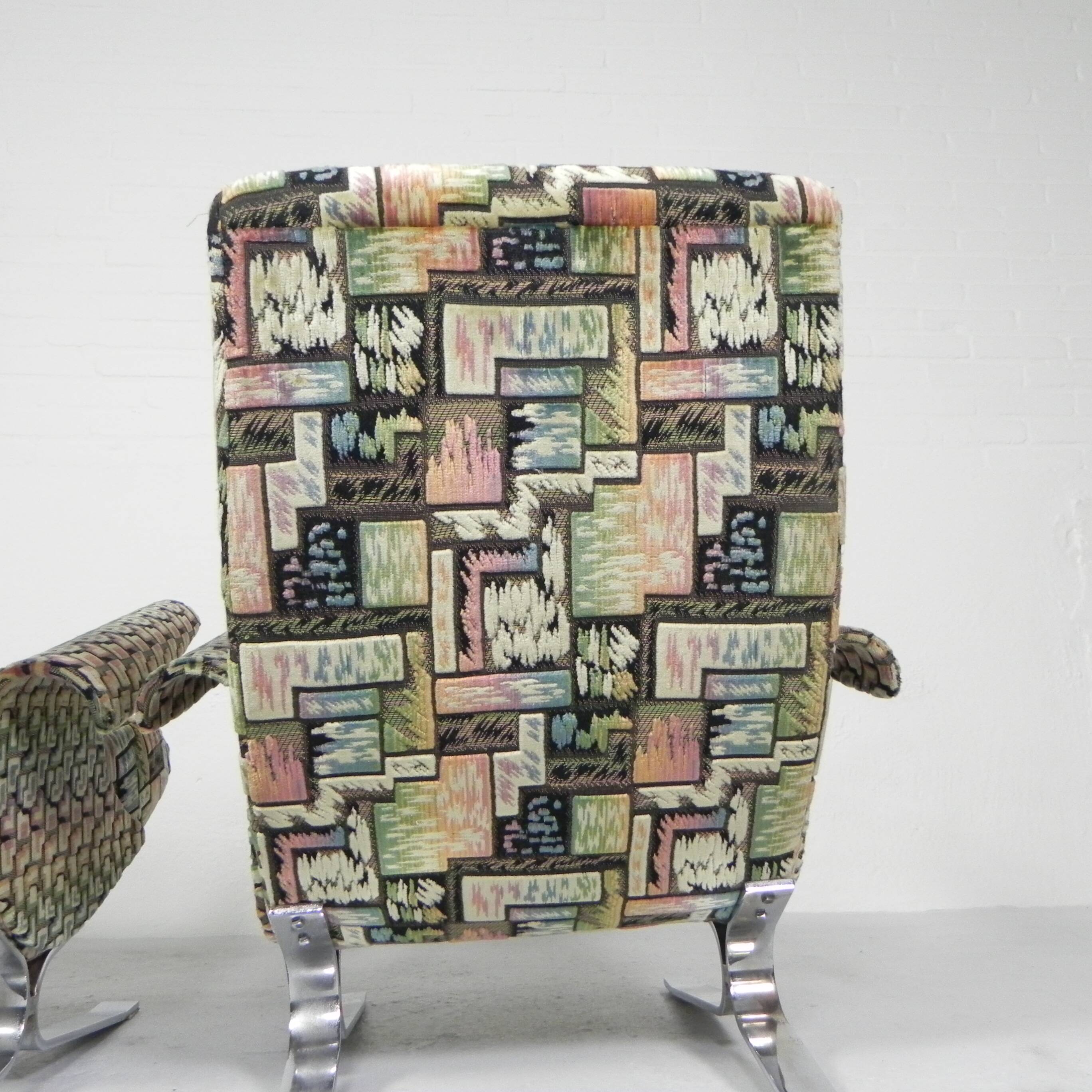 Set of 2 armchairs, Copenhagen model, Francois Letourneur, 1960s