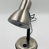 Brushed stainless steel lamp from the 90s