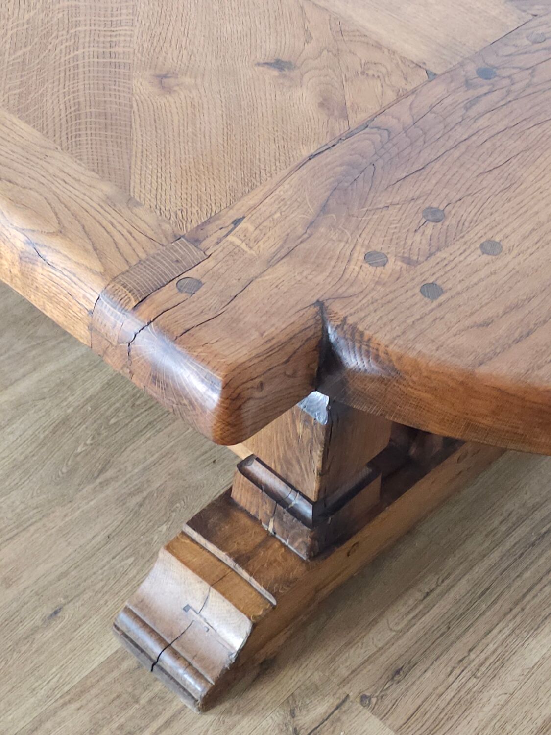 Monastery table with character in solid oak