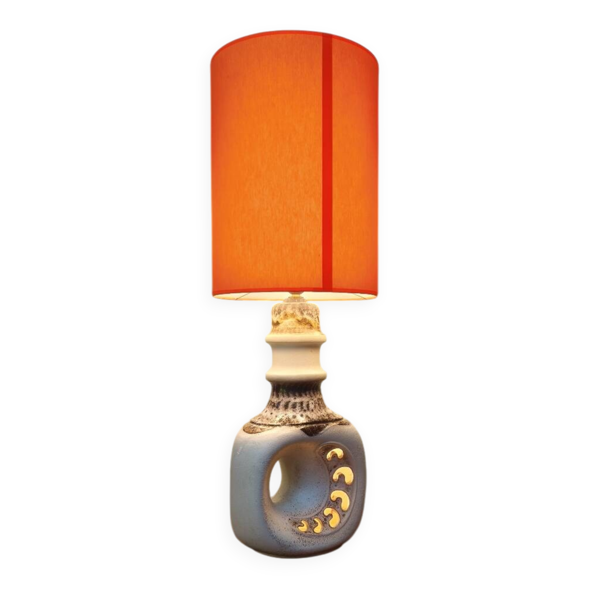 Fat Lav perforated ceramic lamp - vintage 1970