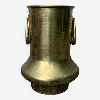 Large brass vases/cache pot/vintage copper vases