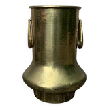 Large brass vases/cache pot/vintage copper vases